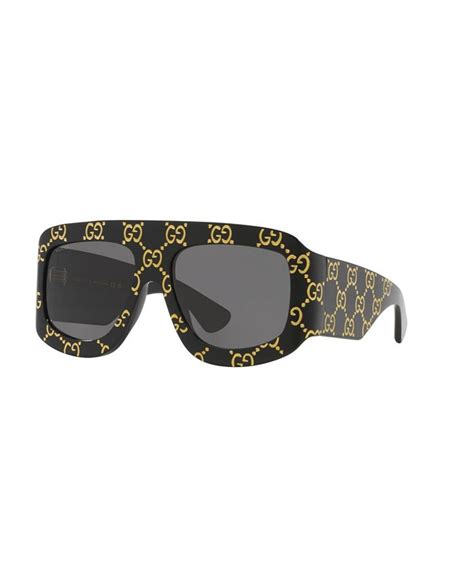 gucci men's gg0983s sunglasses|gucci 55mm square sunglasses.